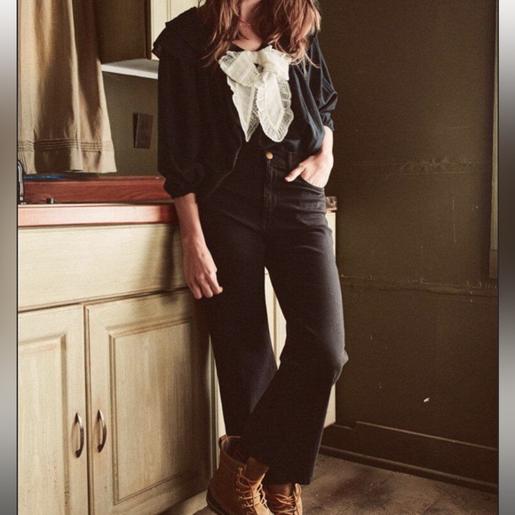 THE GREAT. The Relic Top in Black size 0. - Picture 3 of 5